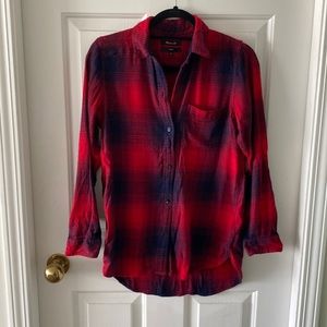 Madewell flannel. Size XS. Gently worn.
